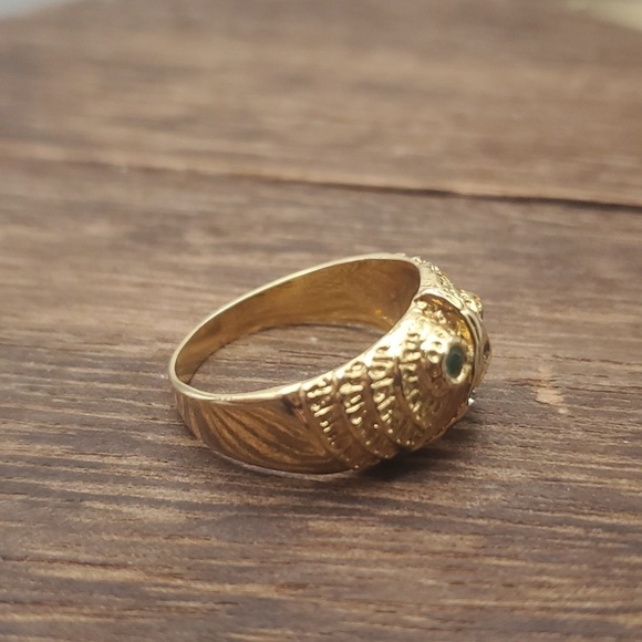 R548 wise eyes ring missing 2‎ small stone easy fix treasure find! Estate - Picture 2 of 3